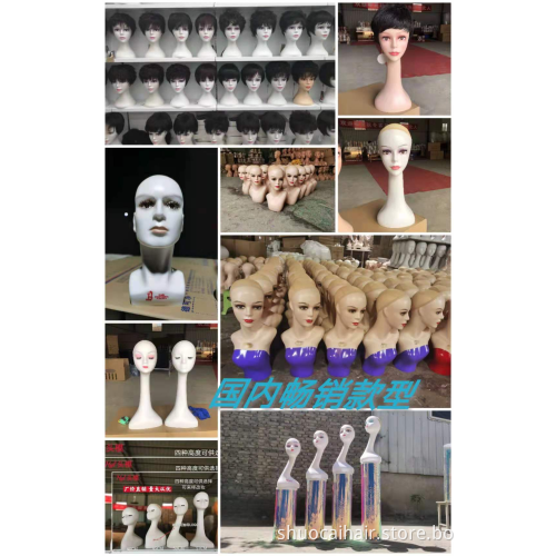Mannequins Practical Mannequin Head Dummy Head Female Head Model Hat Wig Glasses Convenient Prop Display With Shoulders Smiling